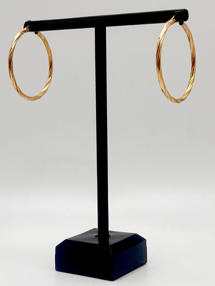 10K Hoop Earrings 1.8 g
