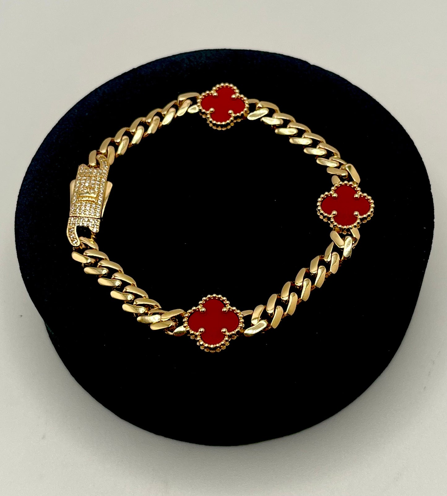 14K Flowers Bracelet 9.6 g