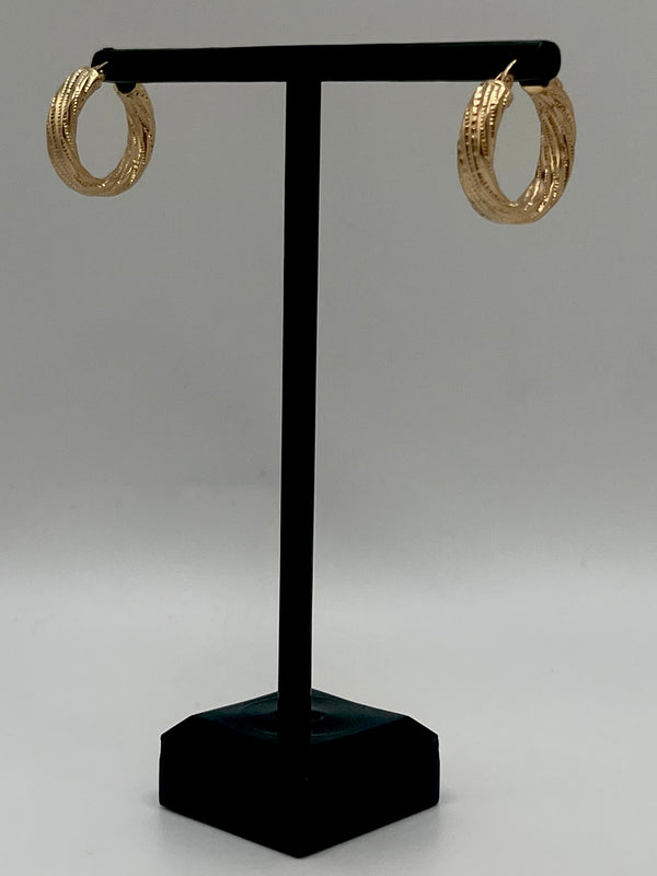 10K Hoop Earrings 2.4 g