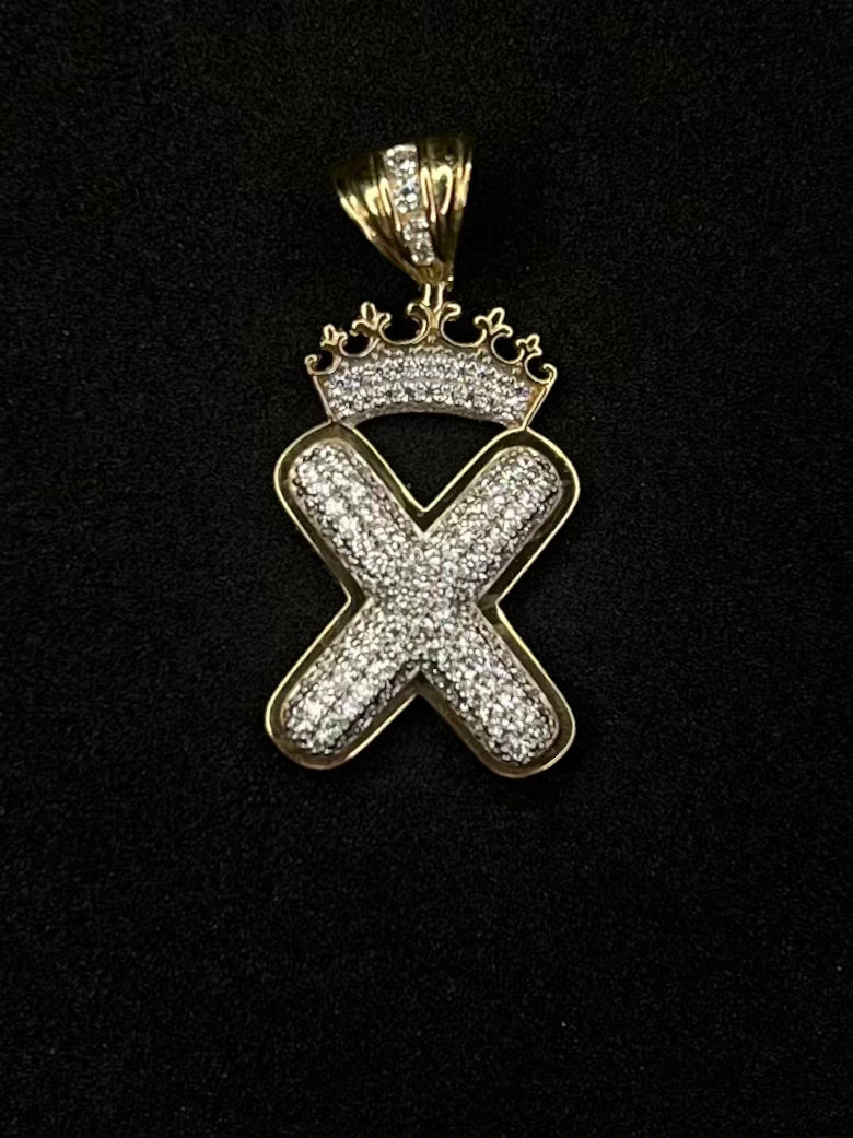 10K Letter X Charm