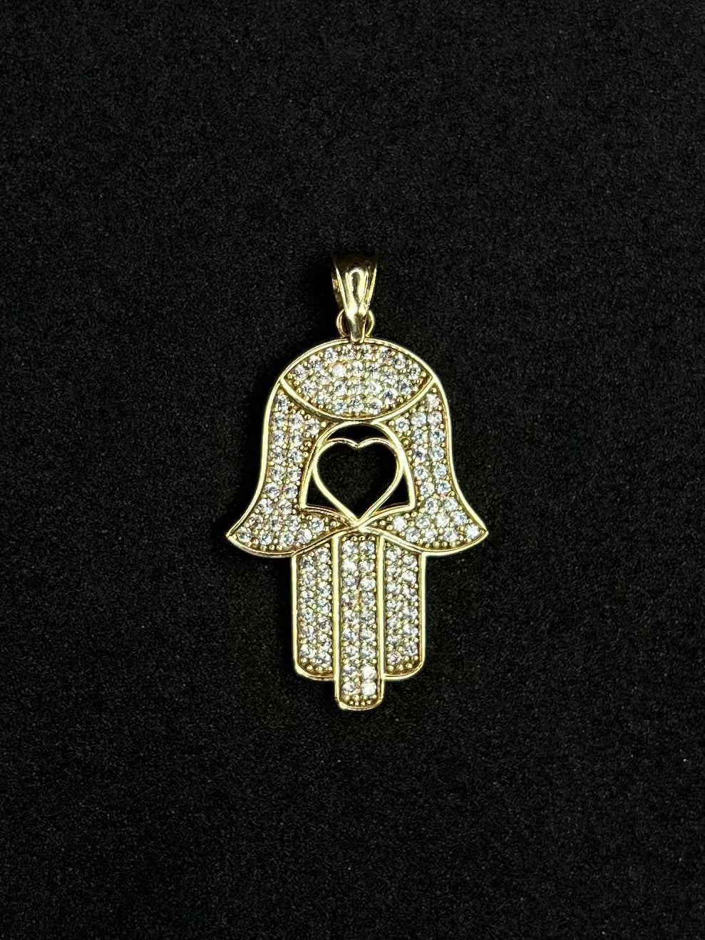 Hamsa Hand Pendant 14K 2.5 g