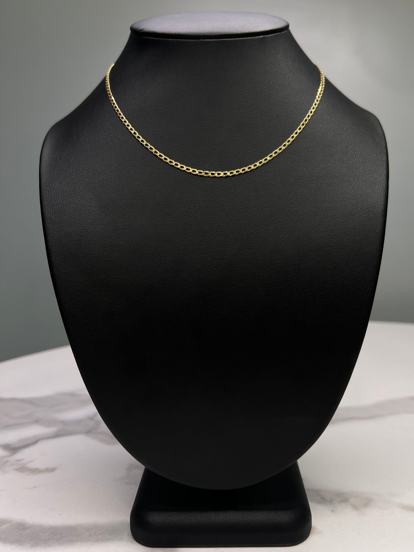 14K Glossy Cut Chain 3.4 g
