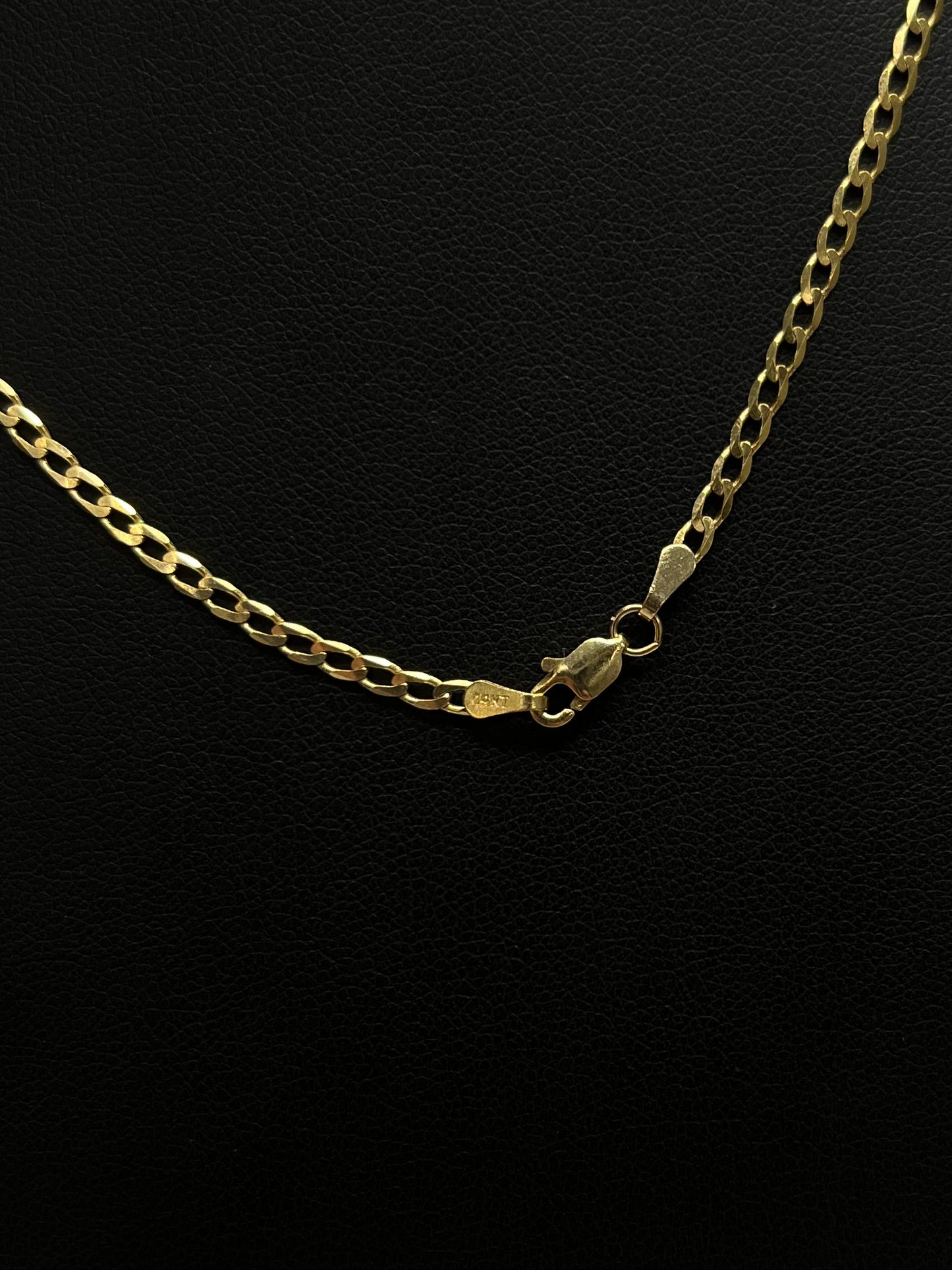 14K Glossy Cut Chain 3.4 g