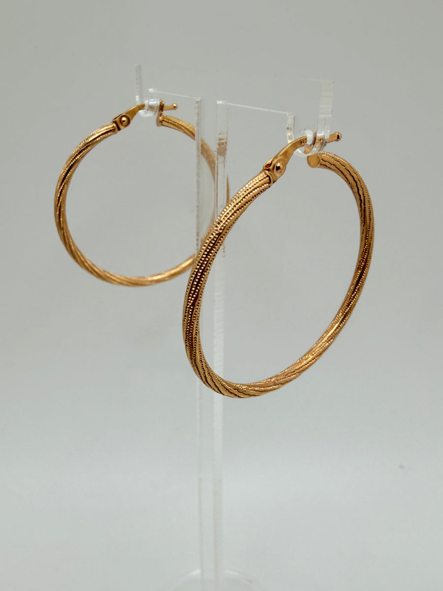 10K Hoop Earrings 1.6 g
