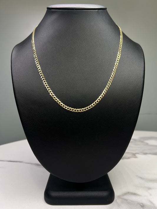 14K Shiny Cut Chain