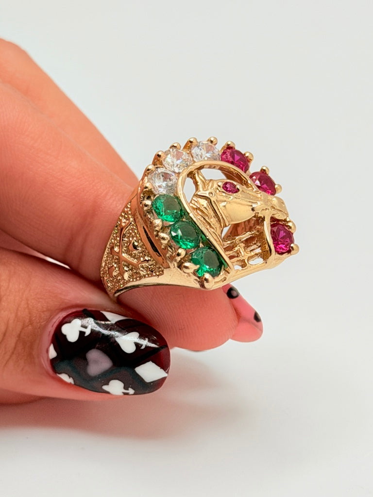 Anillo H 14K Zirconia Weight 8.7 g