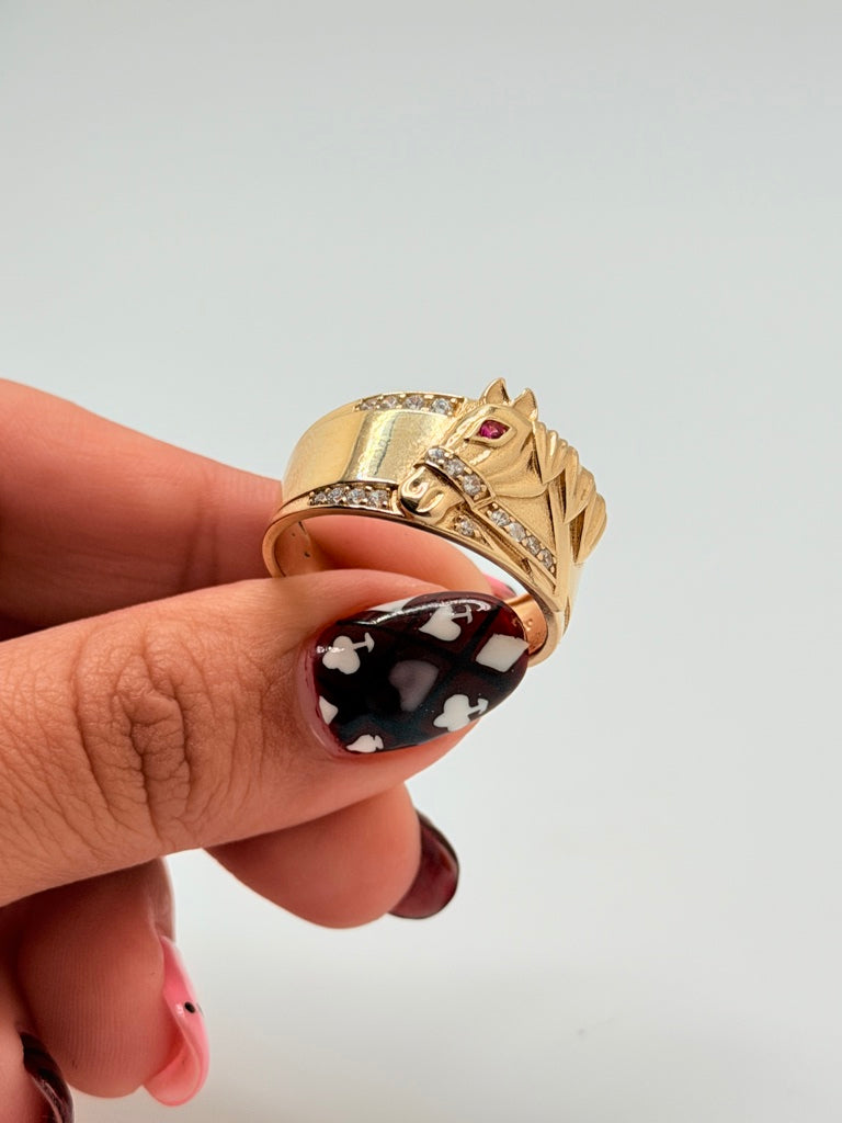 Anillo H 14K Zirconia Weight 6.3 g