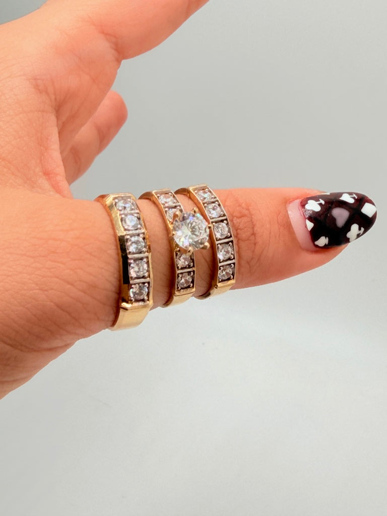 Anillos De Compromiso 14K Zirconia 9.2 g