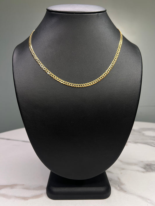 14K Shiny Cut Chain