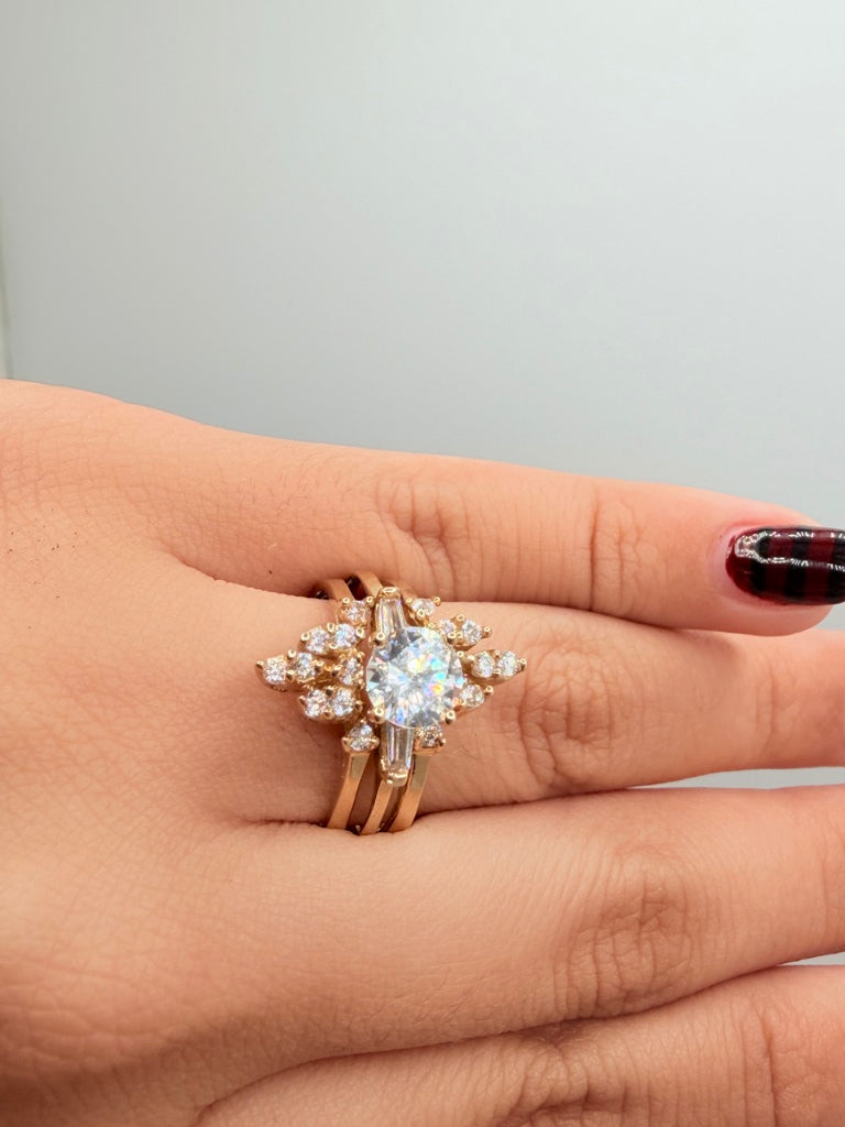 Anillos De Compromiso 14K Zirconia Weight 7.5 g