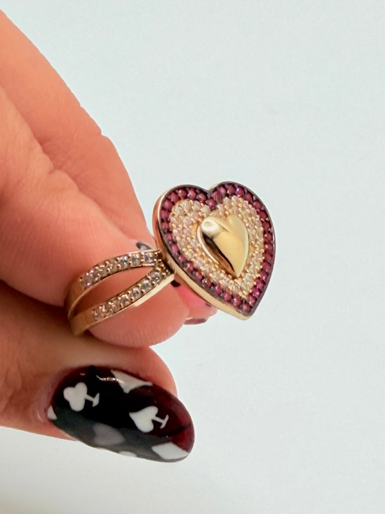 Anillo M 14K Zirconia Weight 3.7 g
