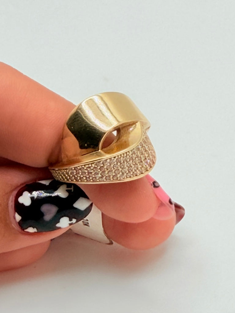 Anillo M 10K Zirconia Weight 4.1 g