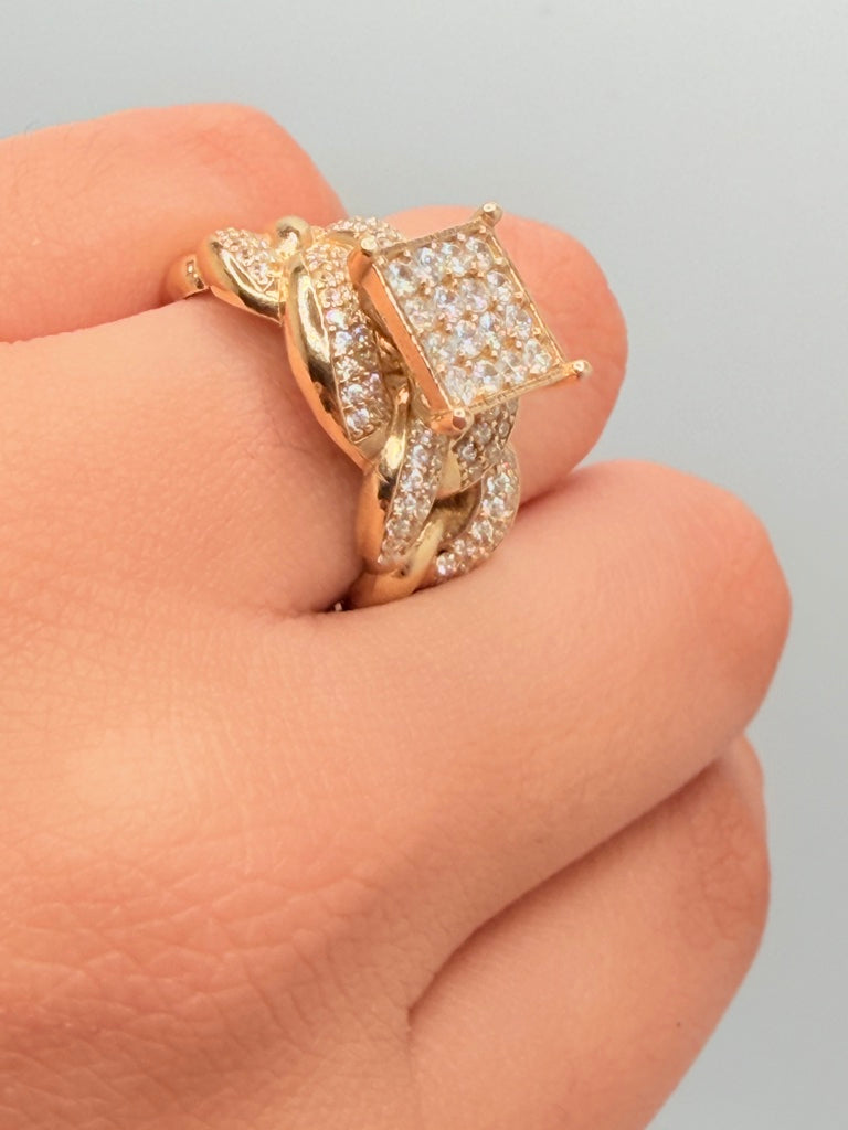 Anillos De Compromiso 14K Zirconia Weight 5.7 g