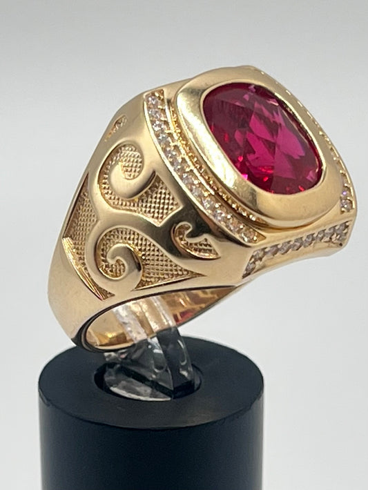 Anillo Semisolido 14K  13.6 g