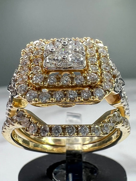 Anillos de Compromiso de Diamantes 14K 6.6 g 1.2 Ct