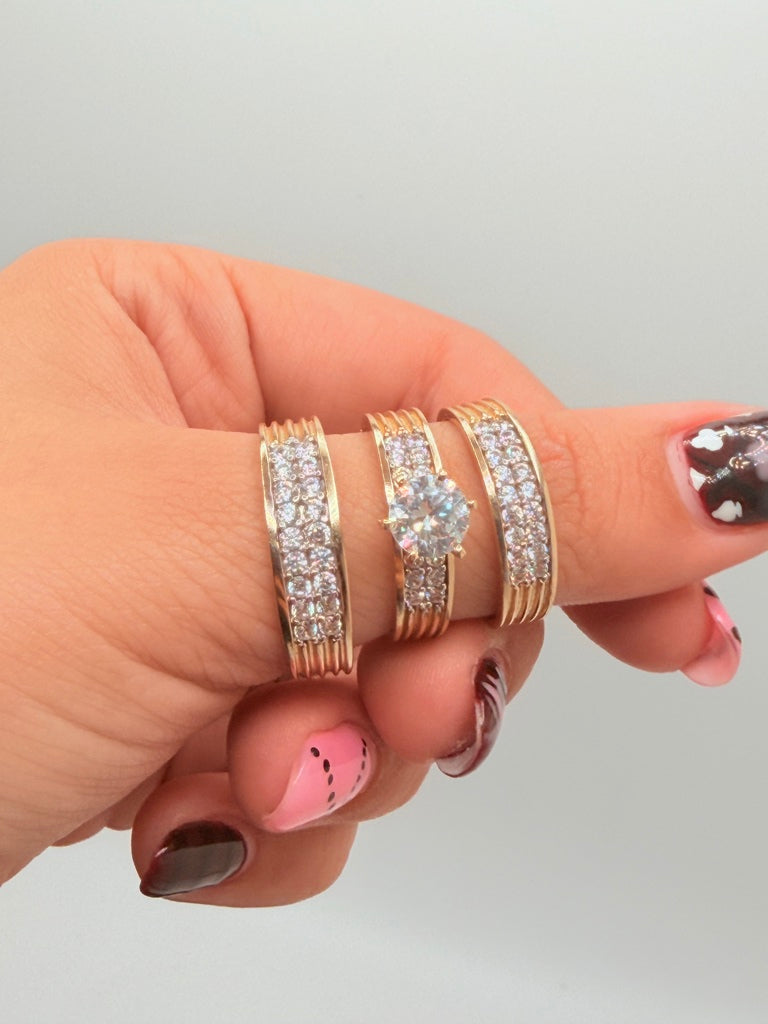 Anillos De Compromiso 14K Zirconia Weight 10.7 g