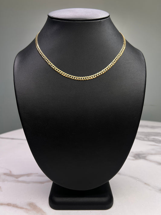 14K Shiny Cut Chain