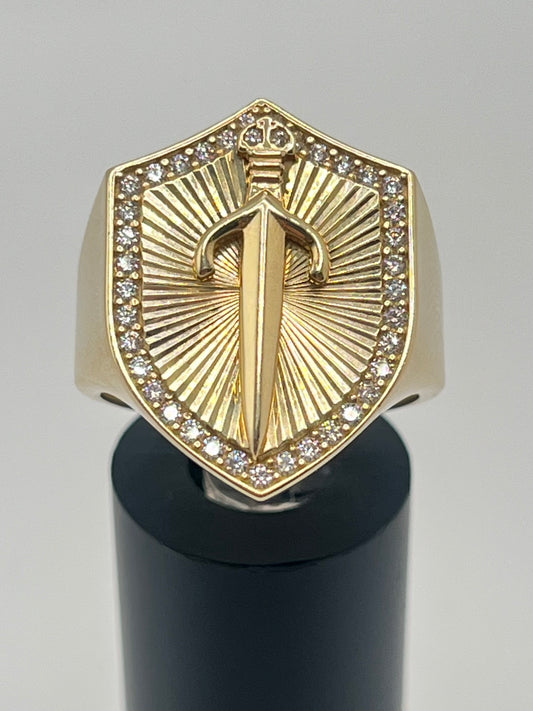 Anillo Semisolido 14K  6.6 g