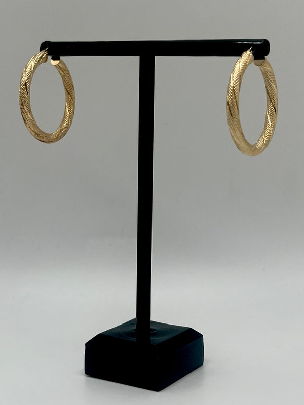10K Hoop Earrings 2.2 g