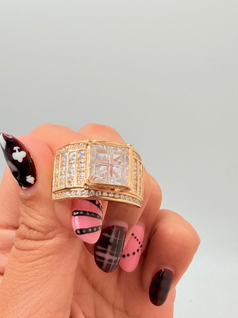 Anillos De Compromiso 14K Zirconia Weight 8.6 g