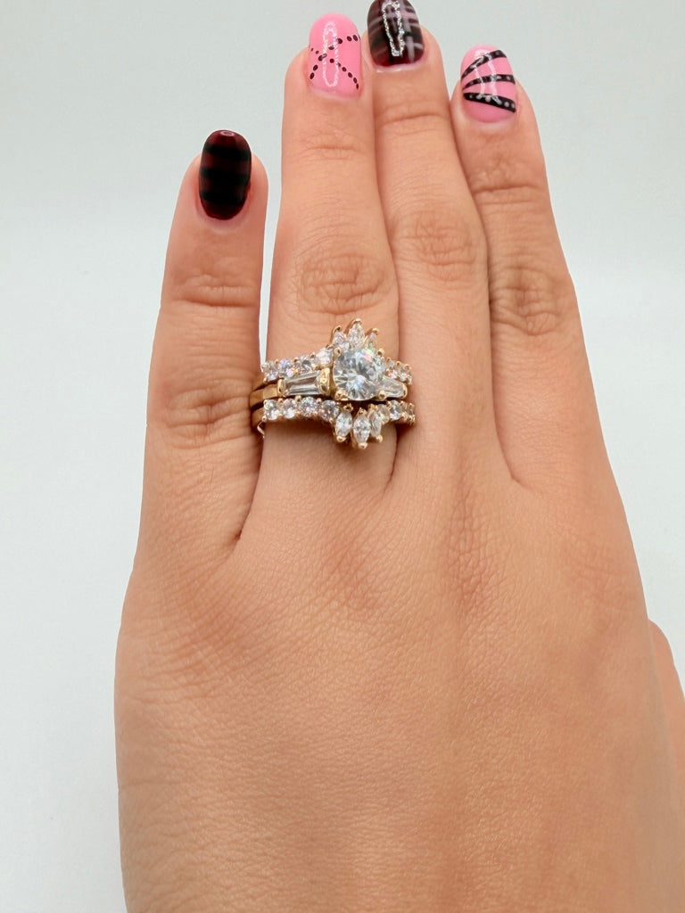 Anillos De Compromiso 14K Zirconia Weight 9.1 g