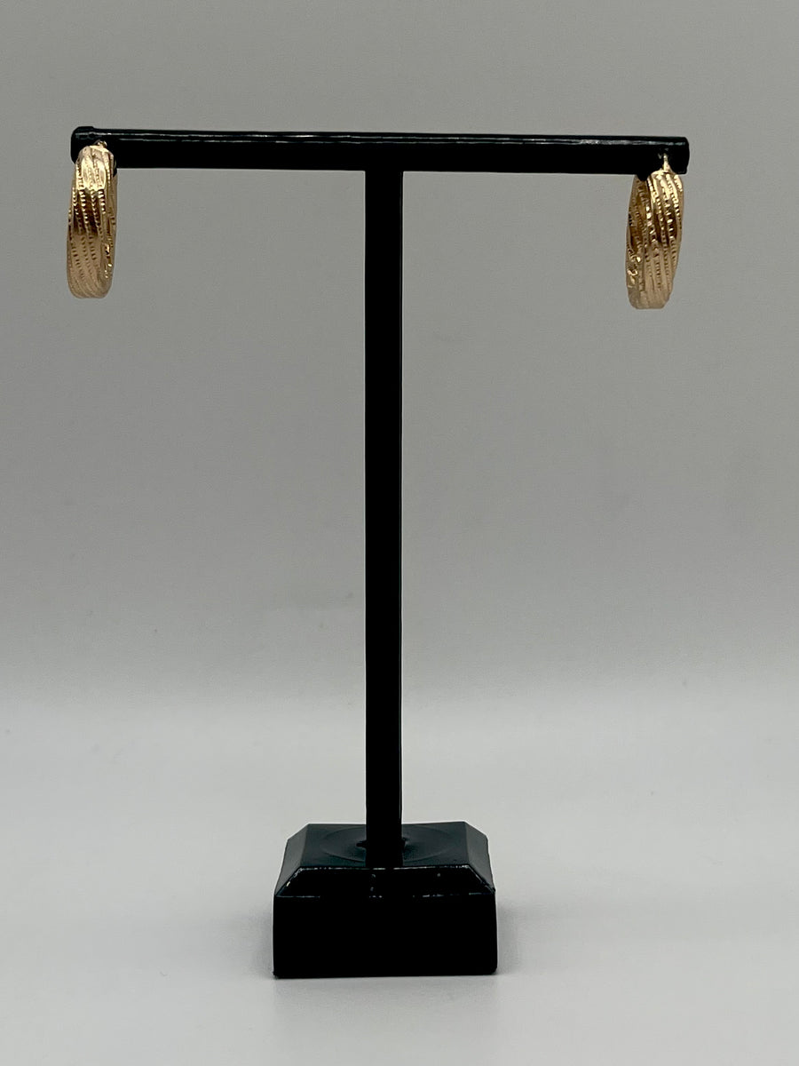 10K Hoop Earrings 2.4 g