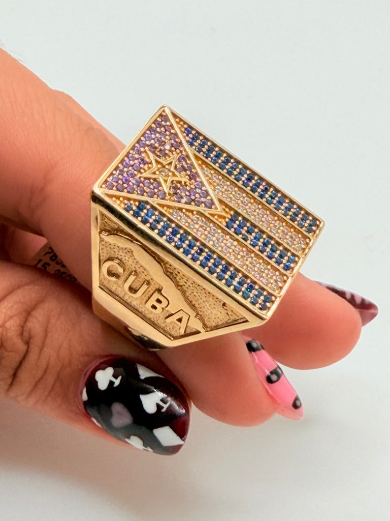 Anillo H 14K Zirconia Weight 15.2 g