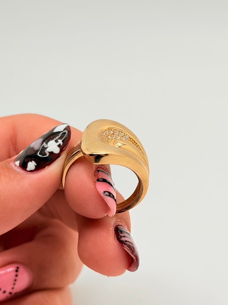 Anillo M 10K Zirconia Weight 4.1 g