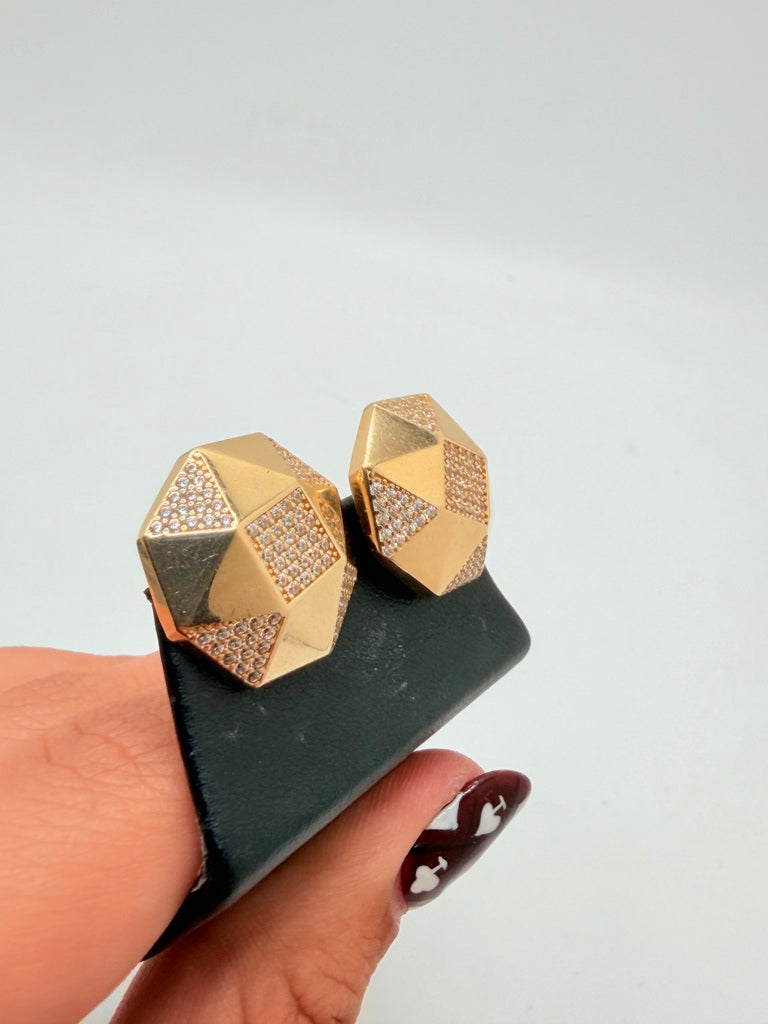 Aretes 14K Zirconia Weight 6.7 g