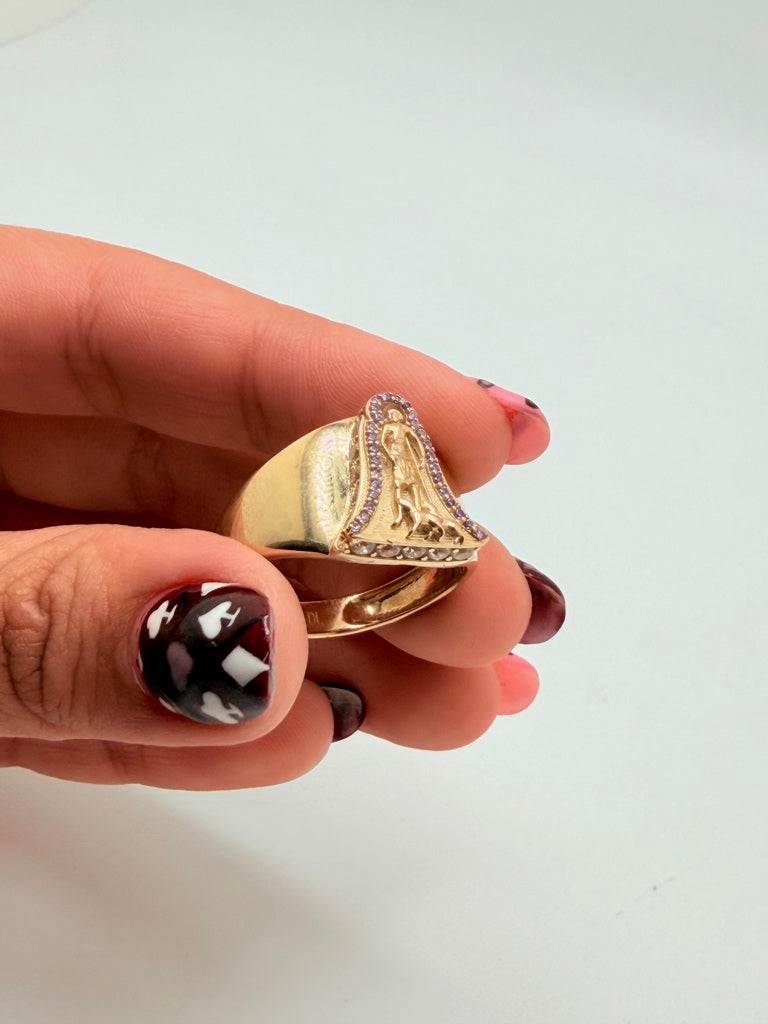 Anillo H 10K Zirconia Weight 4.4 g