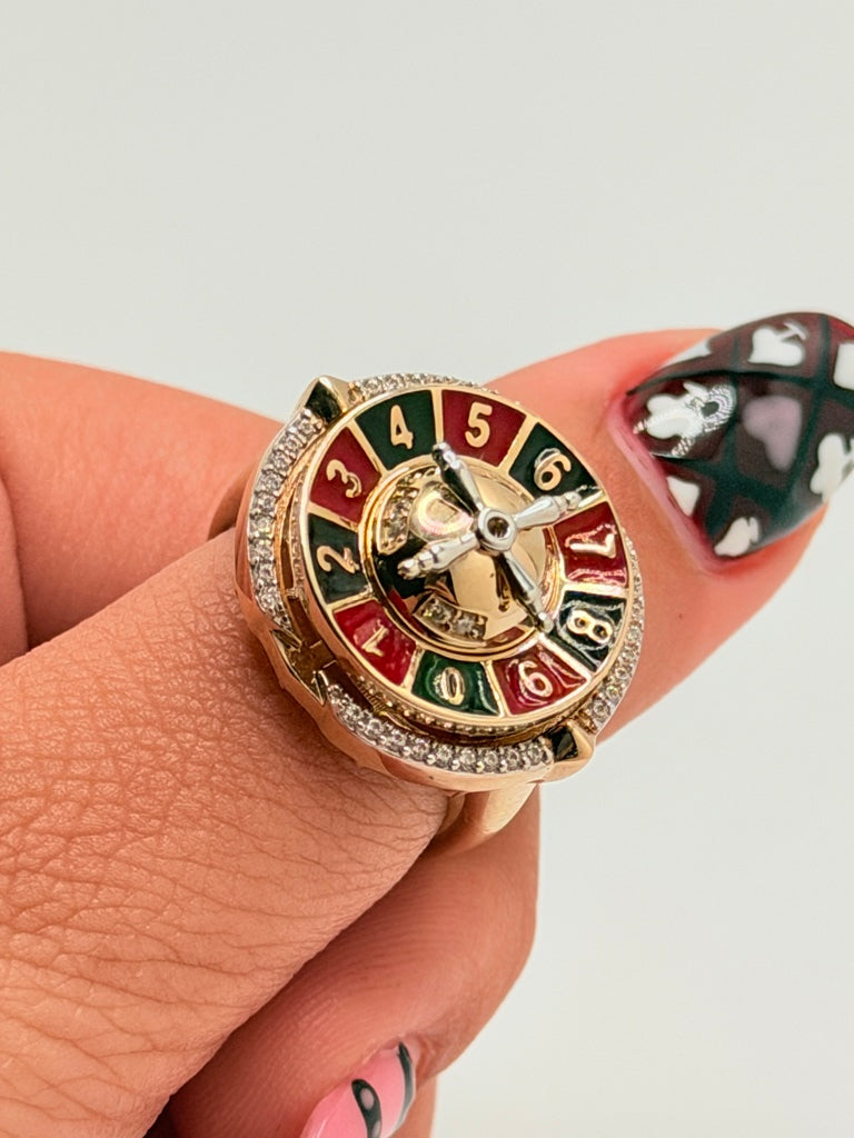 Anillo H 10K Zirconia Weight 7.3 g