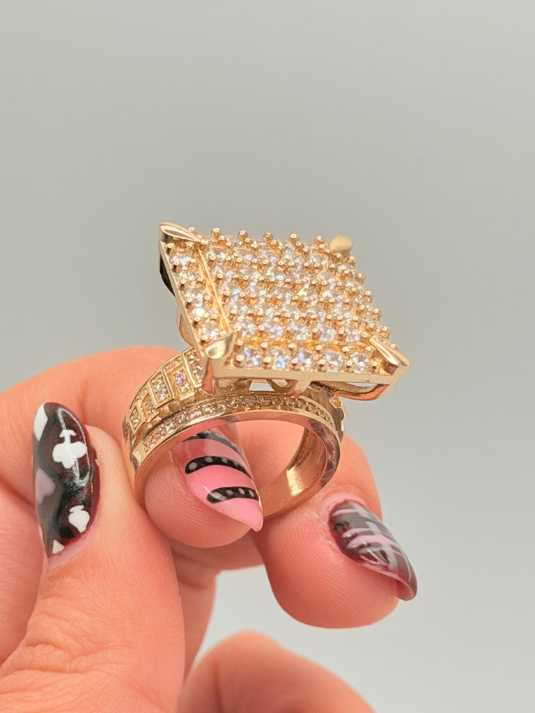 Anillos De Compromiso 10K Zirconia Weight 11.1 g