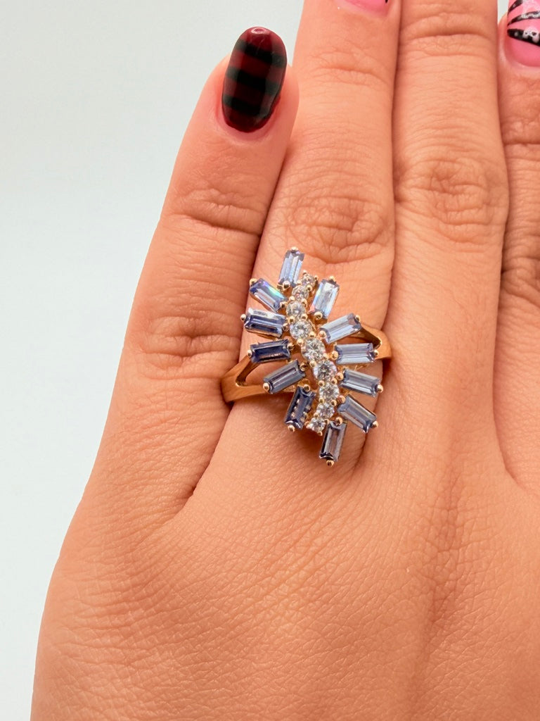 Anillo M 14K Zirconia Weight 5.2 g