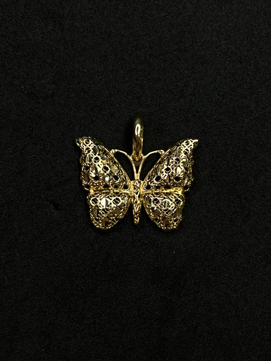 10K Butterfly Pendant