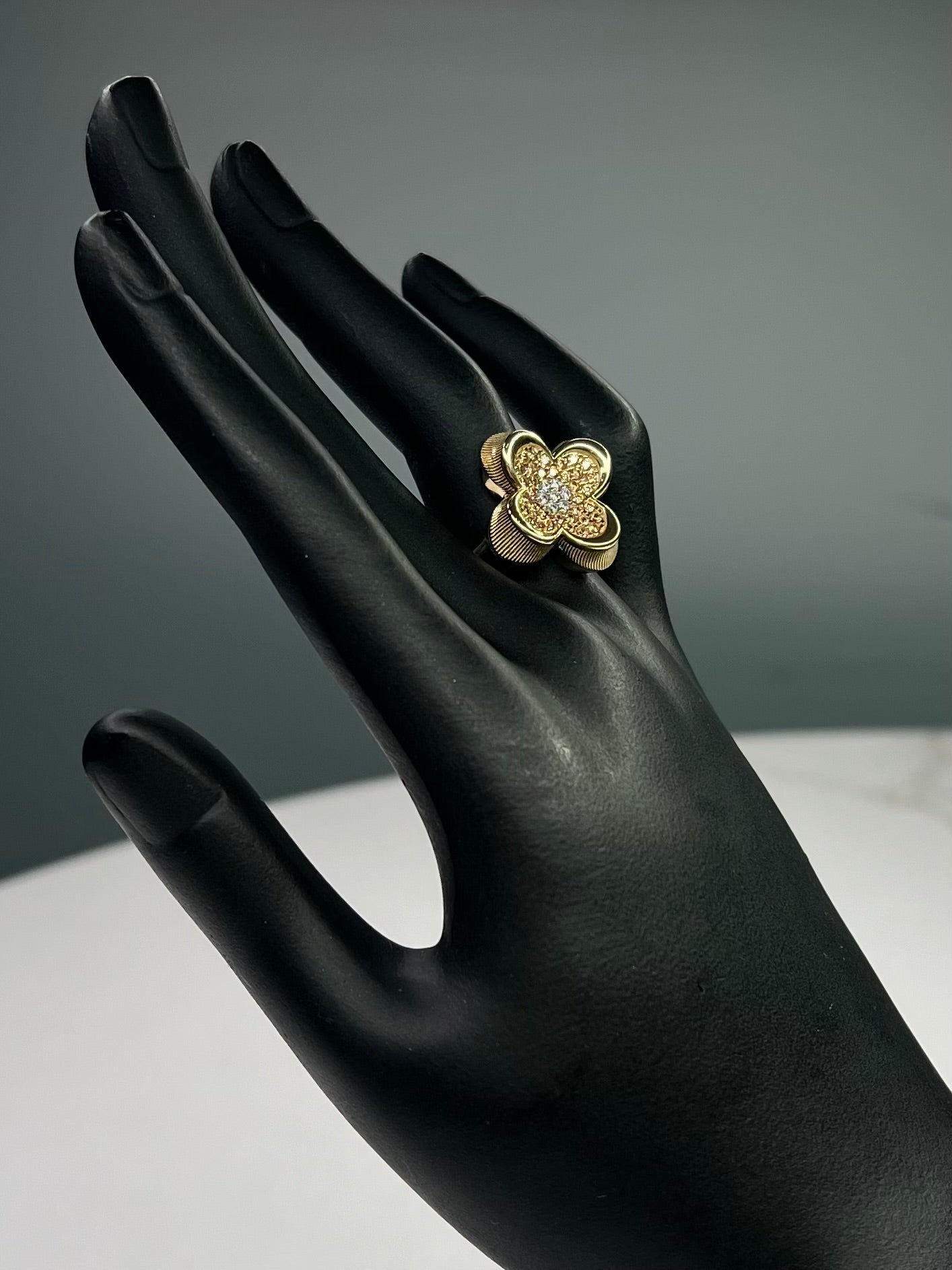 14K Flower Ring