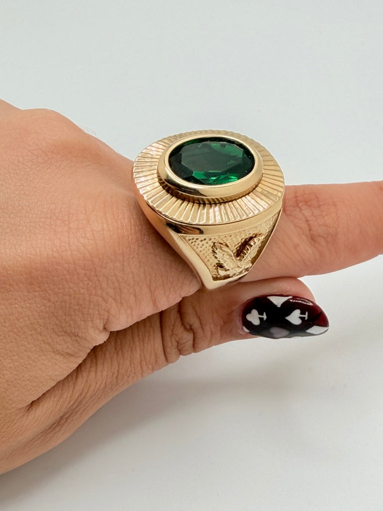 Anillo H 14K Zirconia Weight 16 g