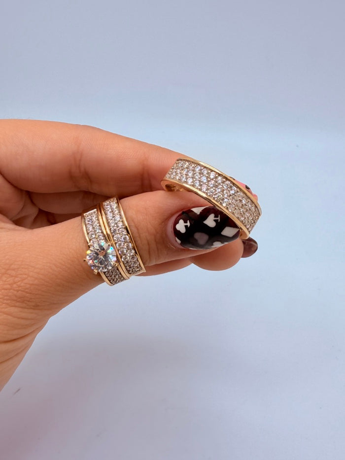 Anillos De Compromiso 14K Zirconia 11.4 g