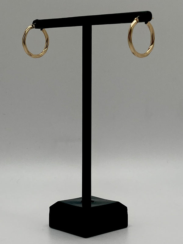 10K Hoop Earrings 1.1 g