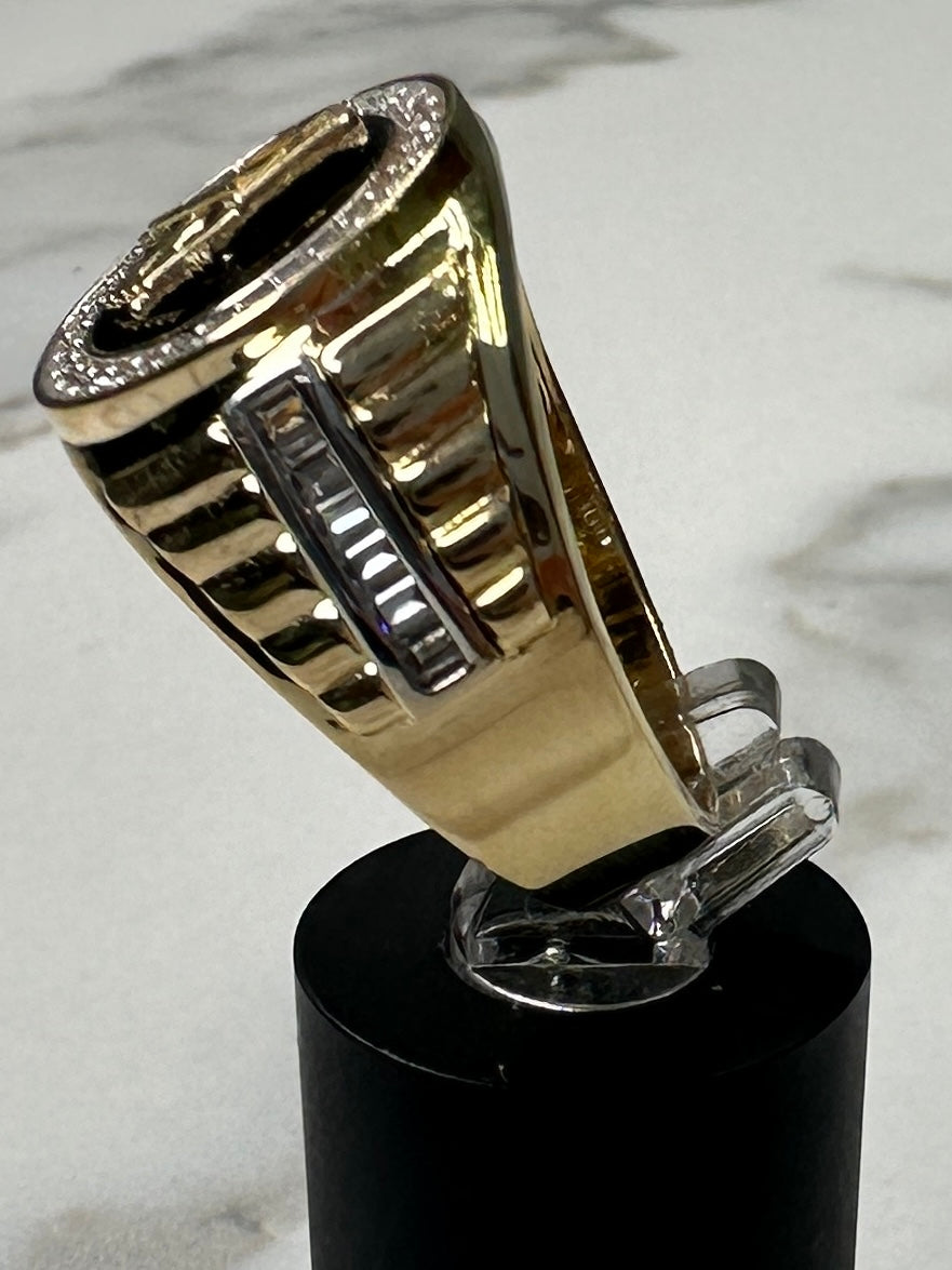 Anillo De Hombre con Símbolo Mason 14K 11.8 g