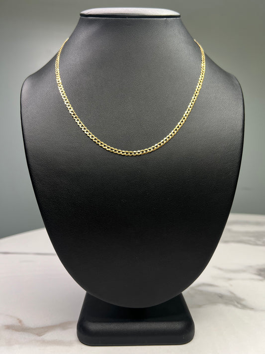 14K Shiny Cut Chain