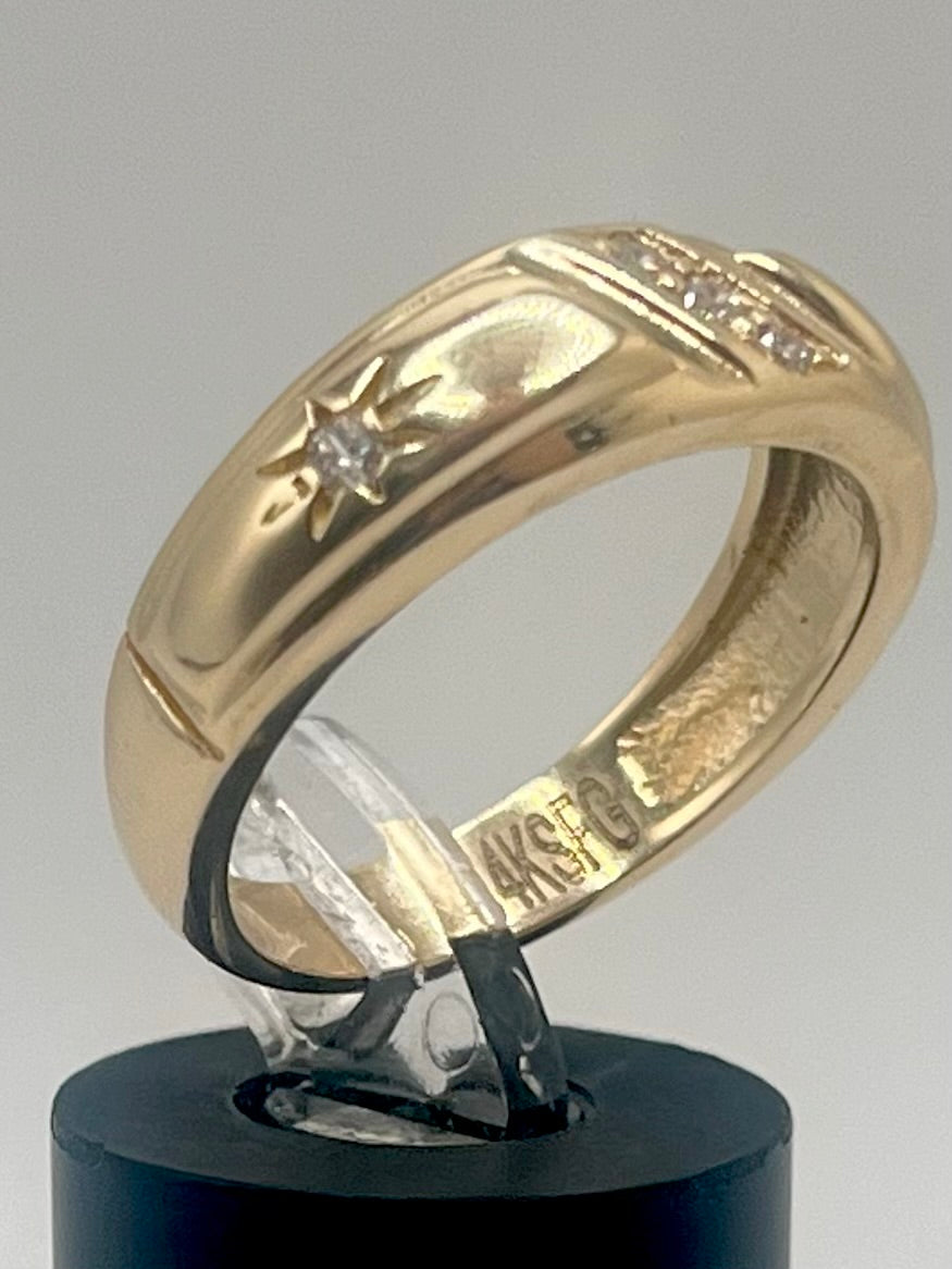 Men’s Engagement Ring 14K  6.8 g