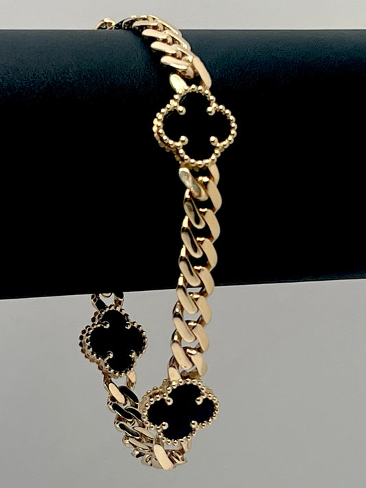 14K Flowers Bracelet 9.3 g