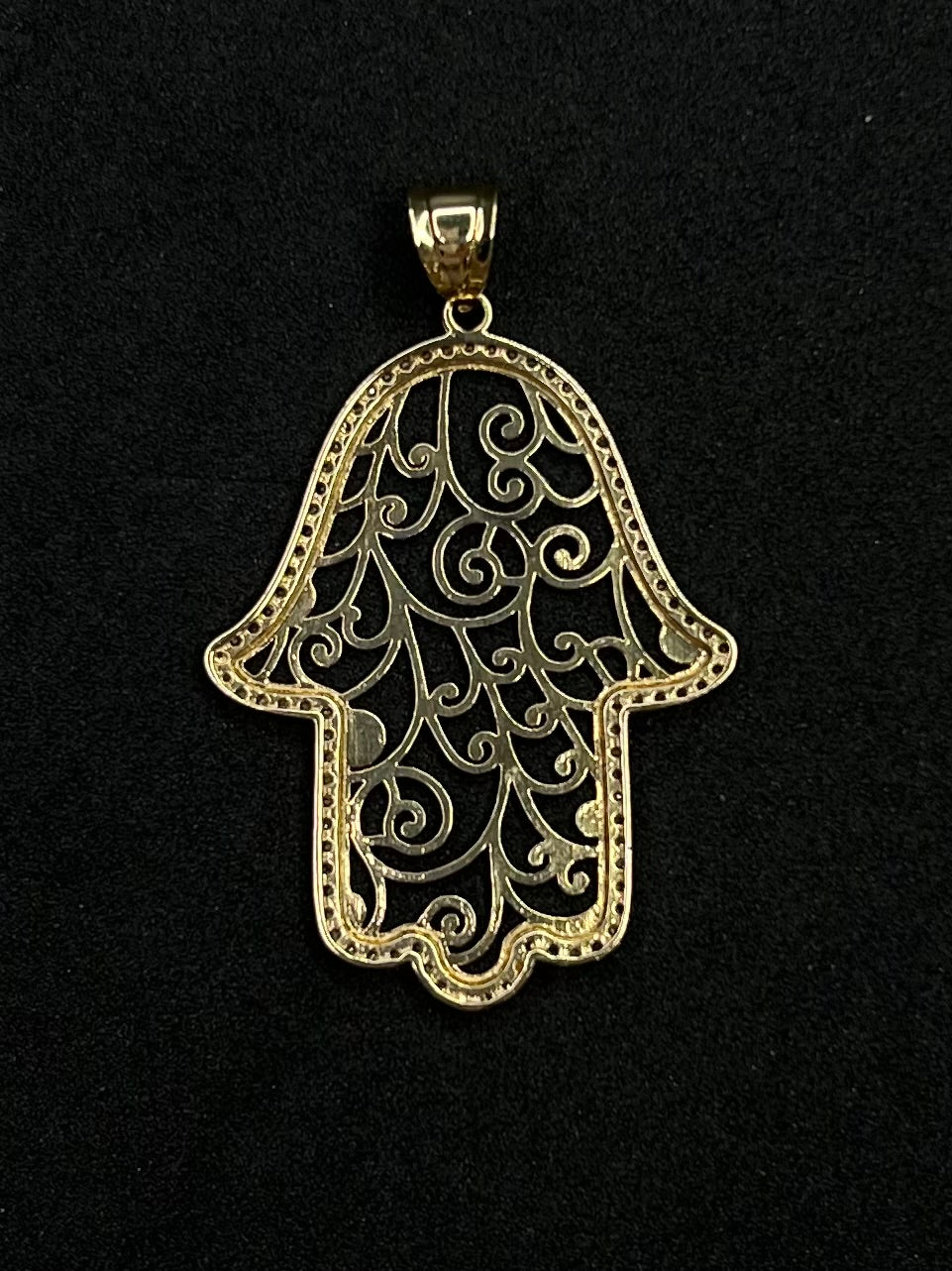 Dije Mano de Hamsa 14K 2.4 g