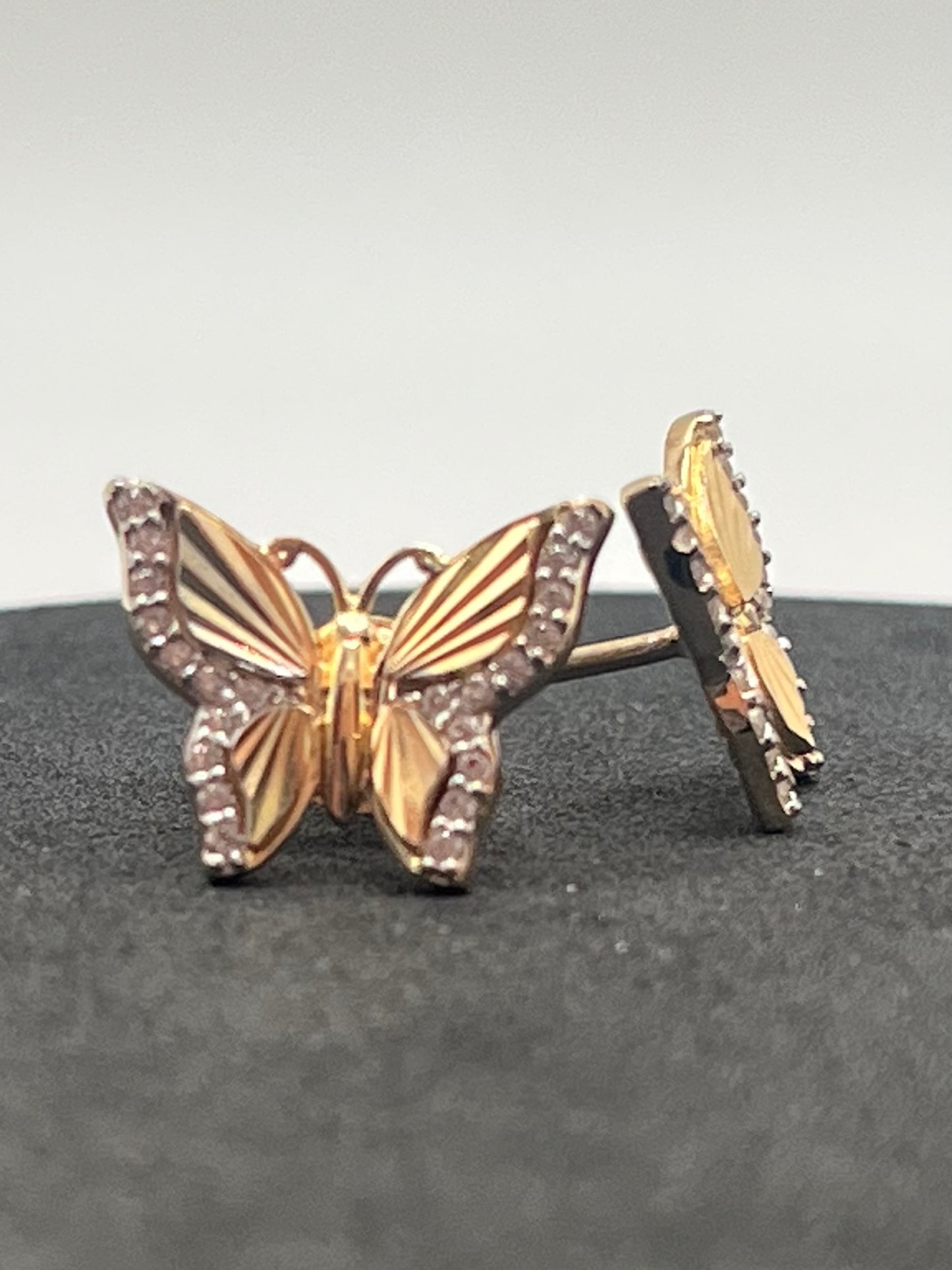 14K Butterfly Earrings 2.7 g