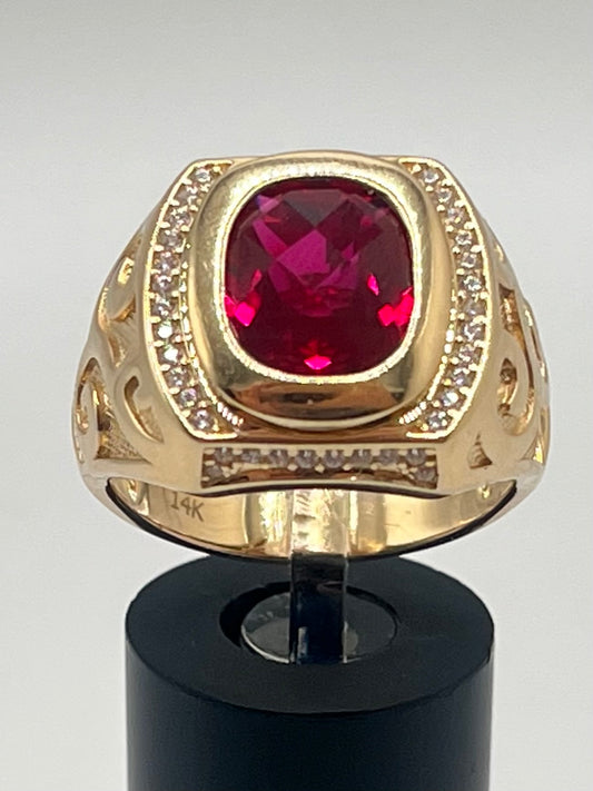 Anillo Semisolido 14K  13.6 g