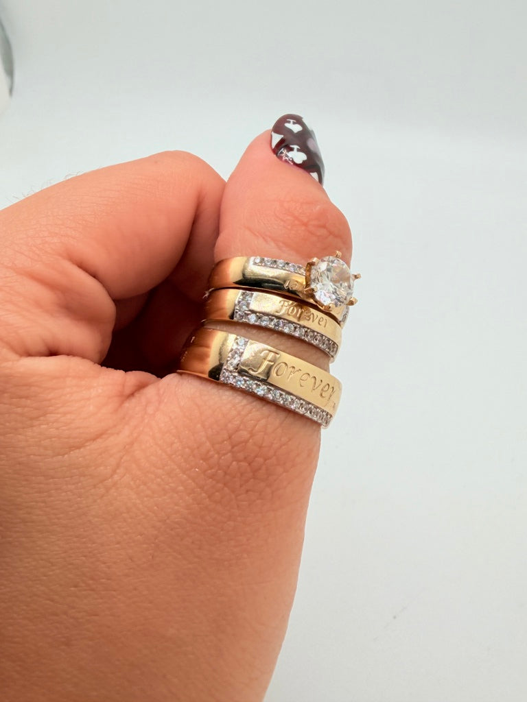 Anillos De Compromiso 14K Zirconia Weight 11.4 g
