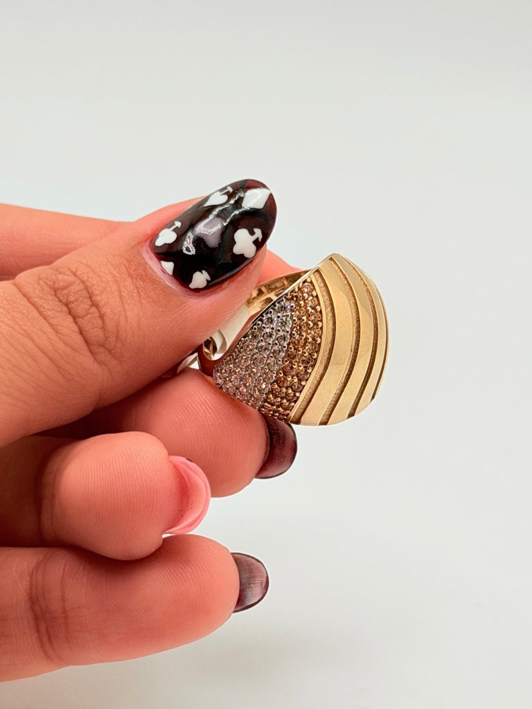 Anillo M 10K Zirconia Weight 4.2 g