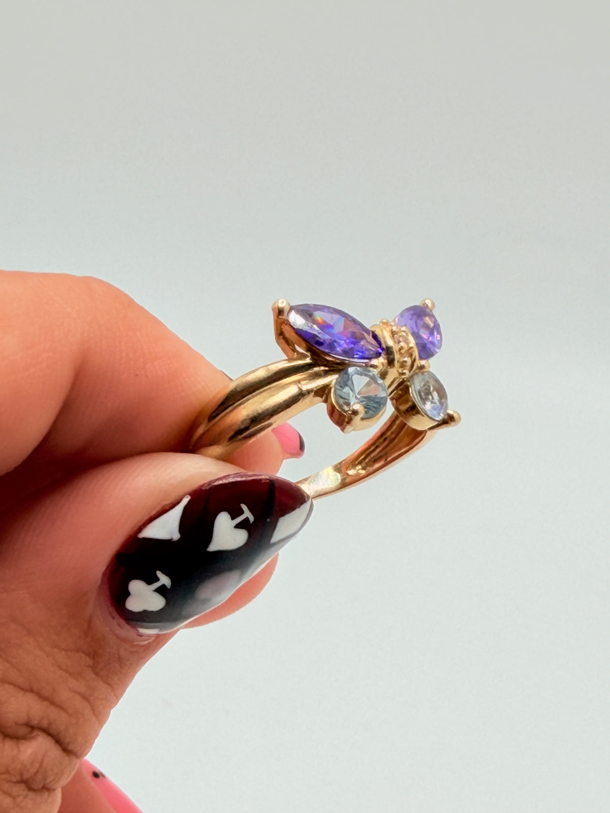 Anillo M 10K Zirconia Weight 2.7 g