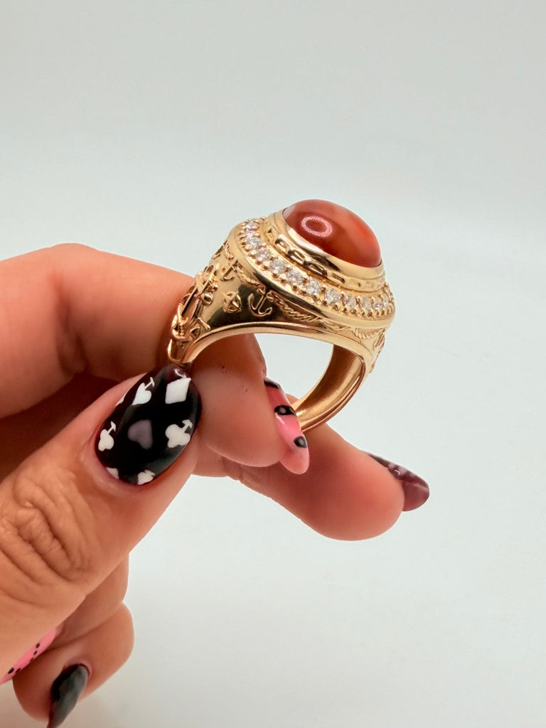 Anillo H 10K Zirconia Weight 15.2 g