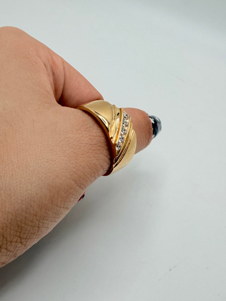 Anillo H 14K Zirconia Weight 9.4 g